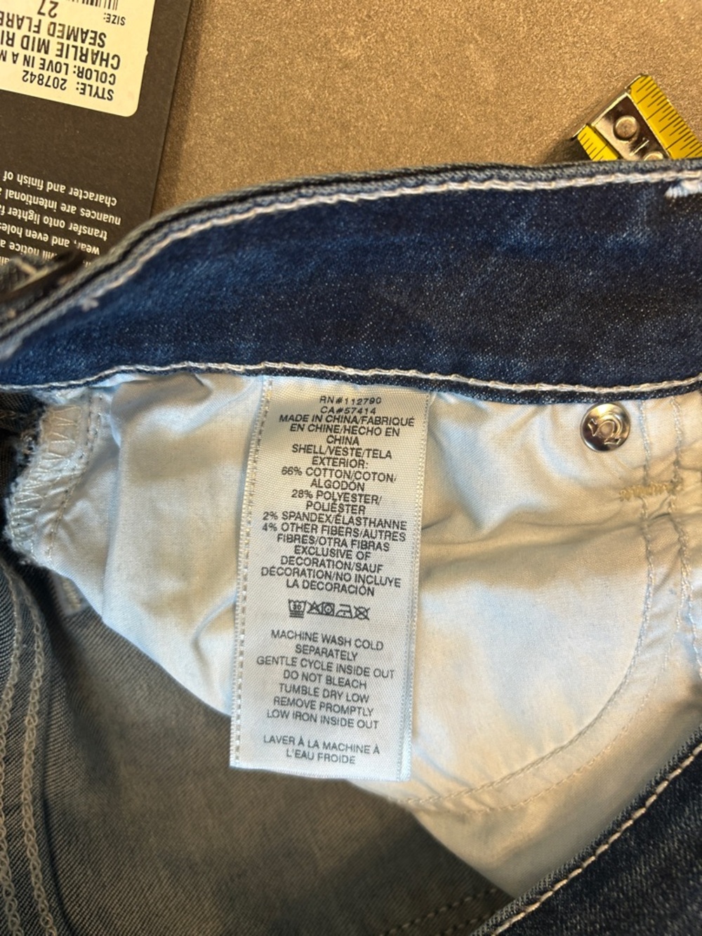 True Religion Charlie Mid Rise Seamed Flare Jeans - Picture 11 of 14
